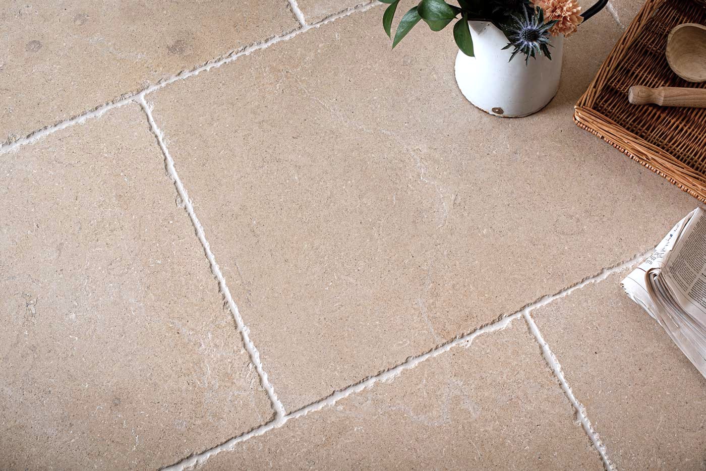 The Abbey flagstone rustic limestone floor tiles